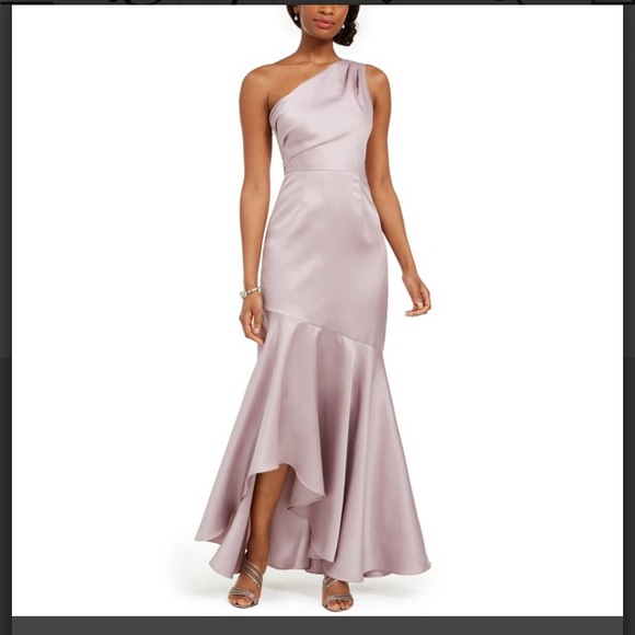 ADRIANNA PAPELL
ONE-SHOULDER RUFFLED EVENING DRESS - Picture 3 of 10